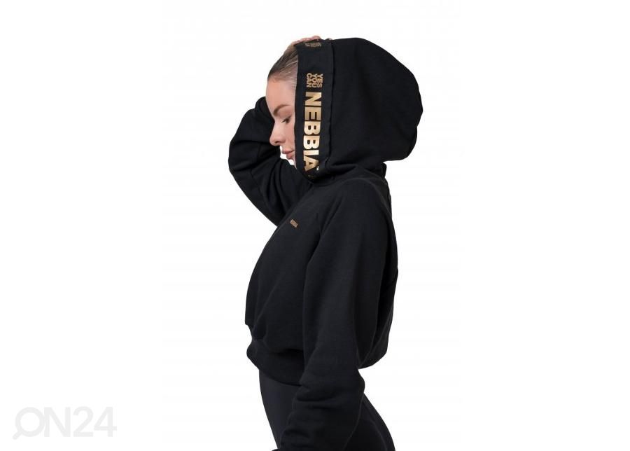 Naiste dressipluus Nebbia Golden Crop 824 must suurendatud