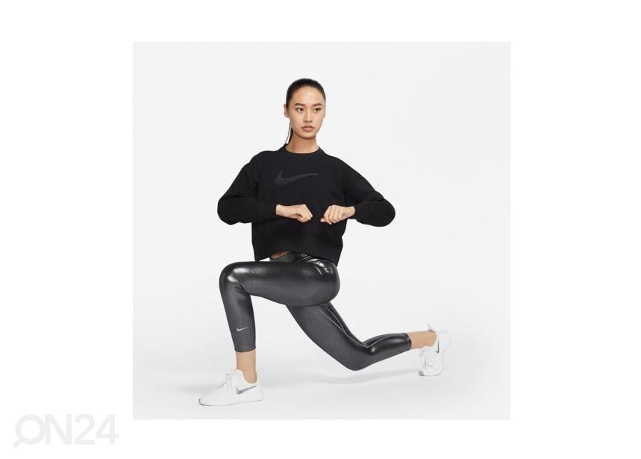 Naiste dressipluus Nike Get Fit Crew Swoosh suurendatud