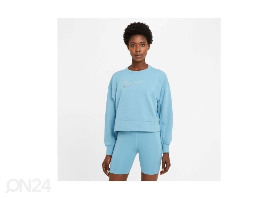Naiste dressipluus Nike Get Fit Crew Swoosh suurendatud