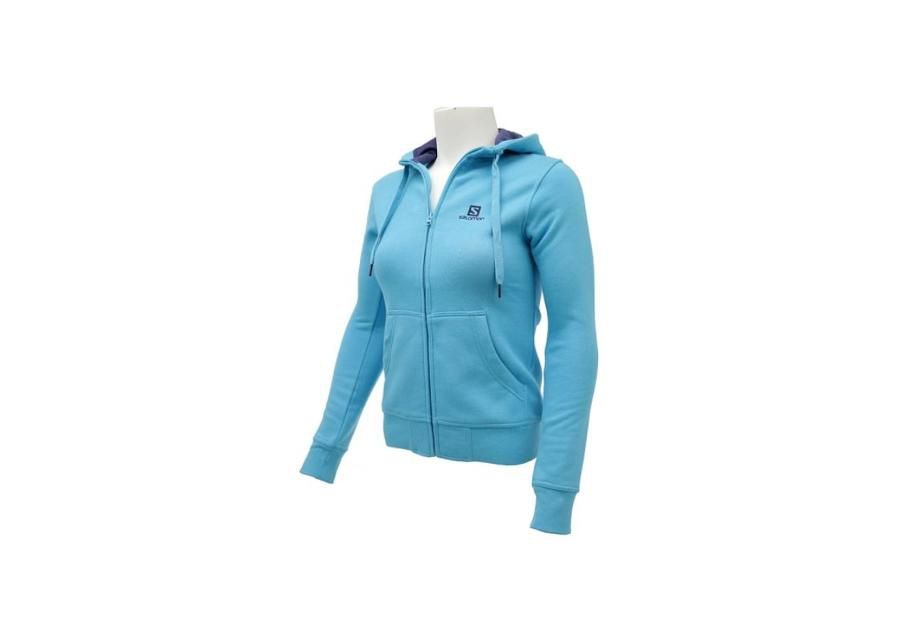 Naiste dressipluus Salomon Logo FZ Hoodie W 353486 suurendatud