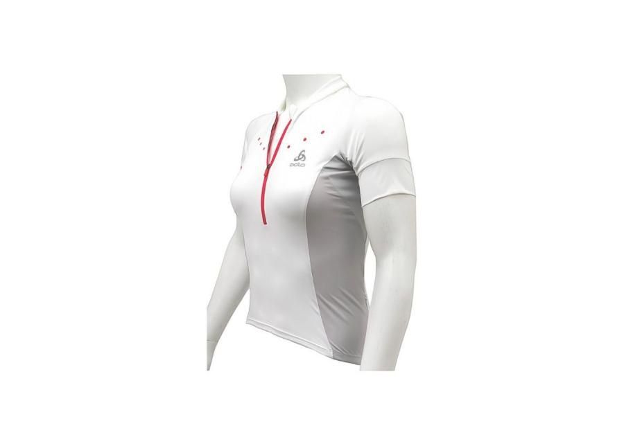 Naiste jalgrattasärk Odlo Stand-Up Collar S/S 1/2 Zip Gavia W 410891-10000 suurendatud