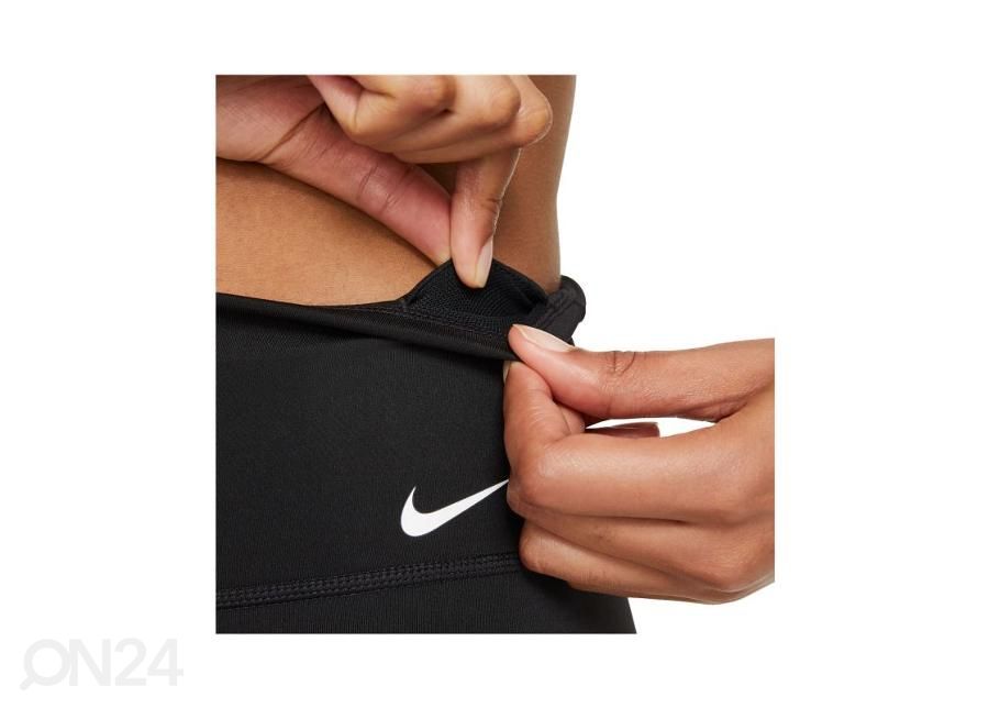 Naiste lühikesed treeningpüksid Nike One Mid-Rise Bike suurendatud