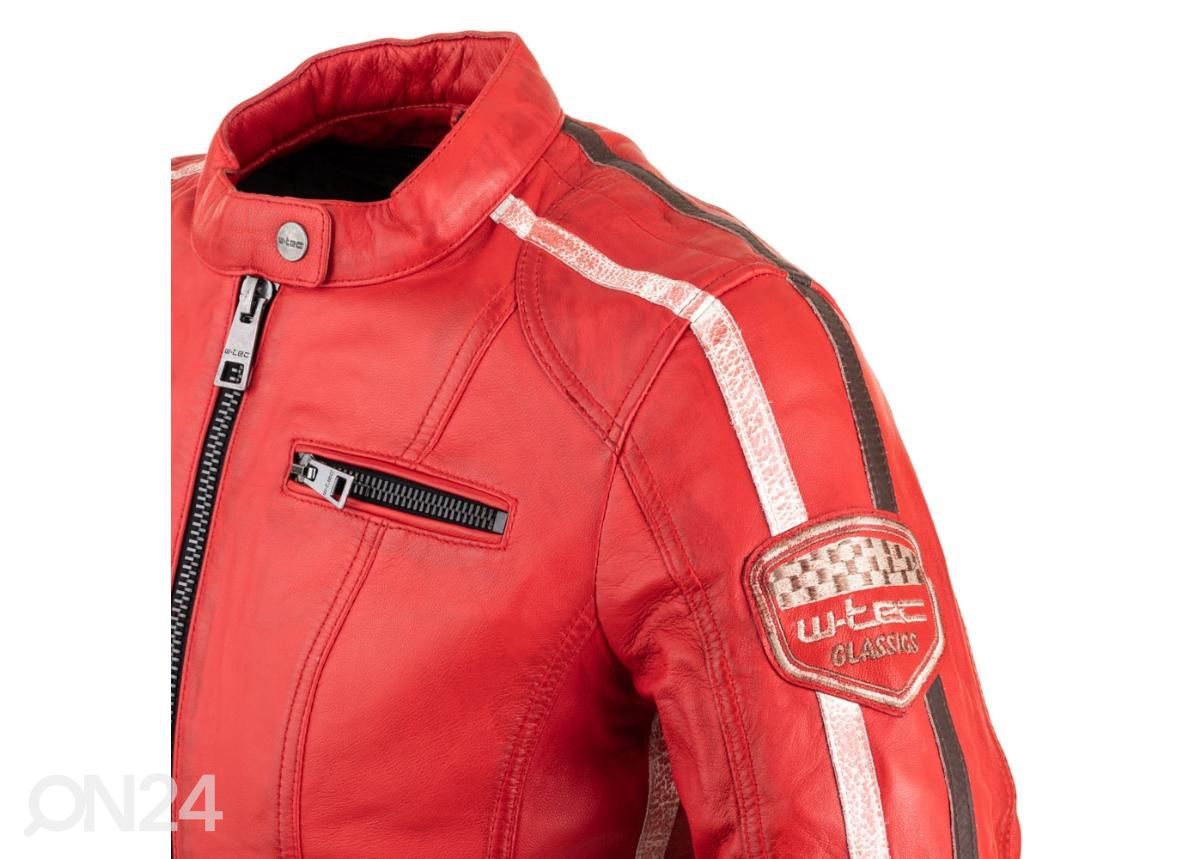 Naiste nahast mototagi W-TEC Umana punane - 3XL suurendatud
