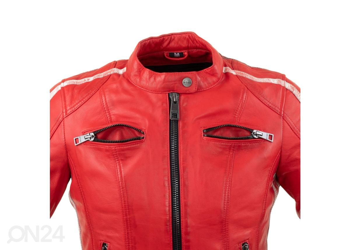 Naiste nahast mototagi W-TEC Umana punane - 3XL suurendatud