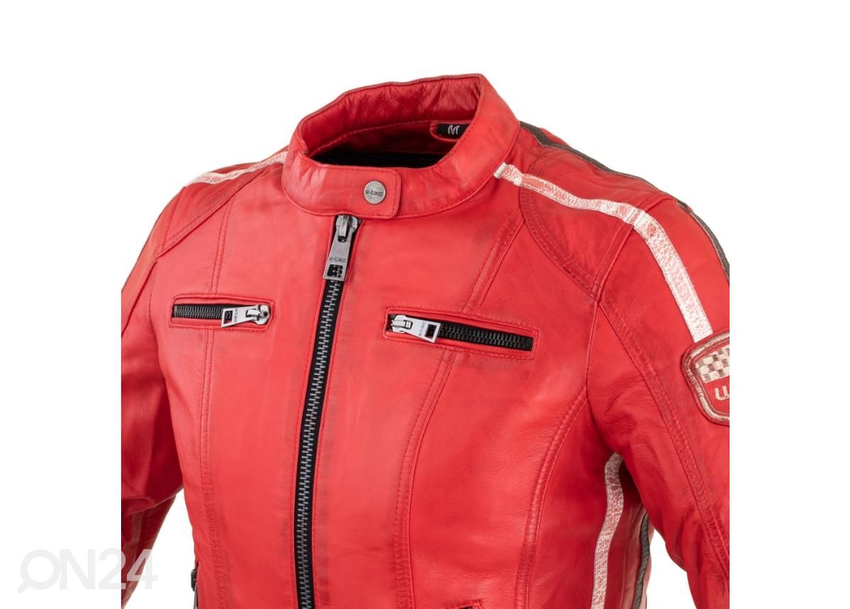 Naiste nahast mototagi W-TEC Umana punane - 3XL suurendatud