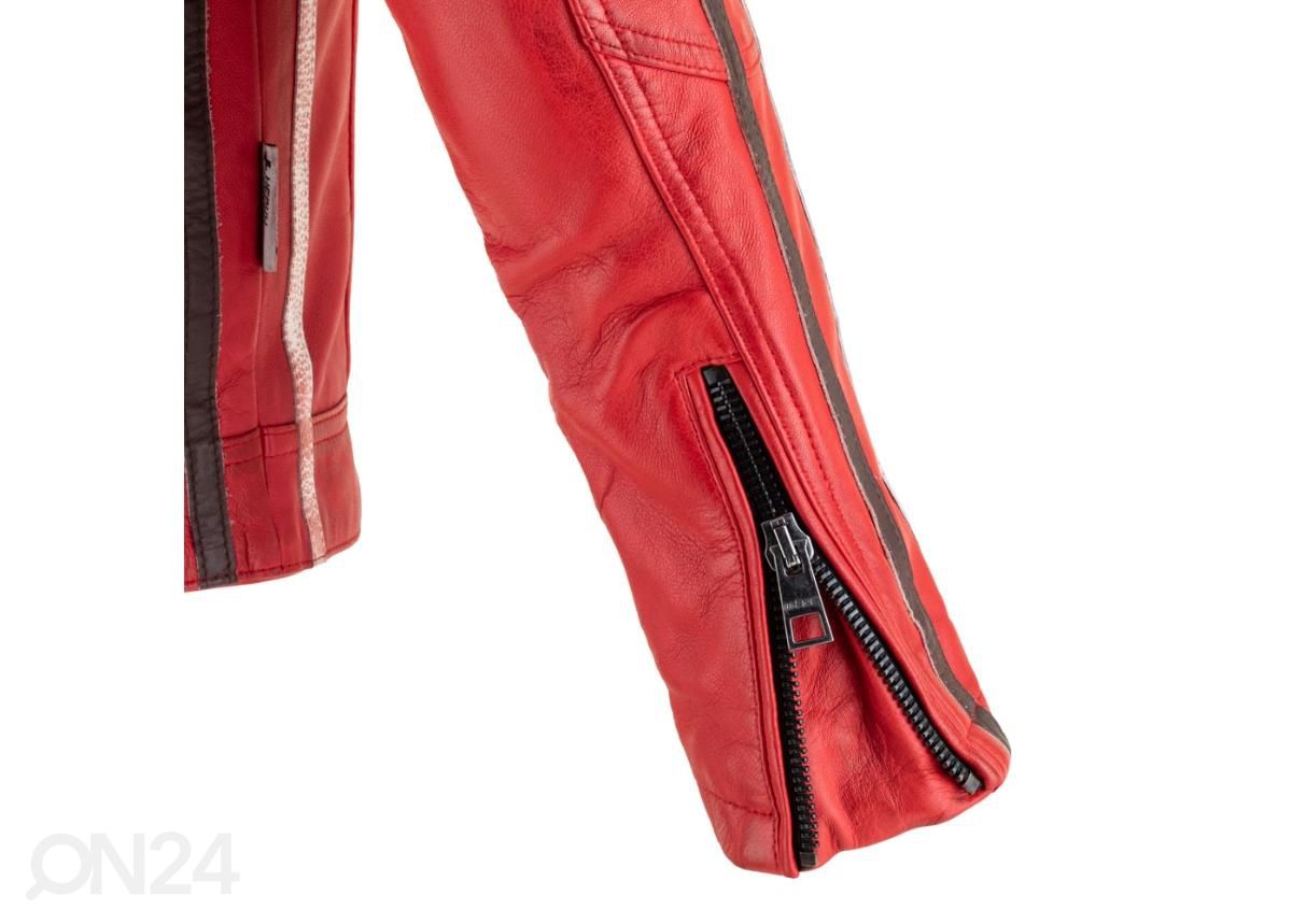 Naiste nahast mototagi W-TEC Umana punane - 3XL suurendatud