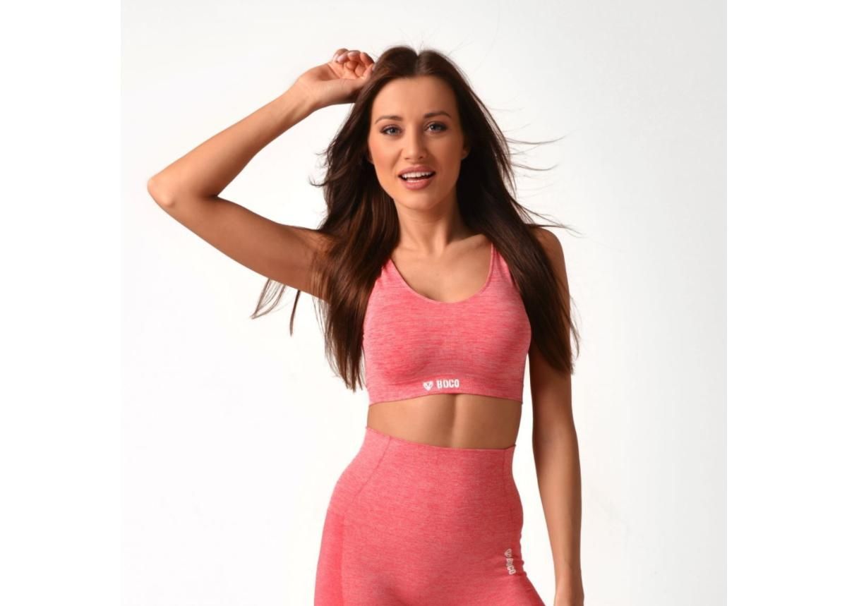 Naiste spordirinnahoidja Boco Wear Raspberry Melange suurendatud