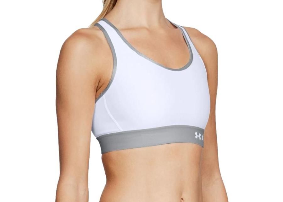 Naiste spordirinnahoidja Under Armour Mid Keyhole W 1307196-100 suurendatud