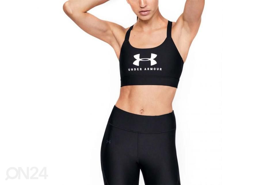 Naiste spordirinnahoidja Under Armour Mid Sportstyle Graphic W UAR 1351998 001 suurendatud