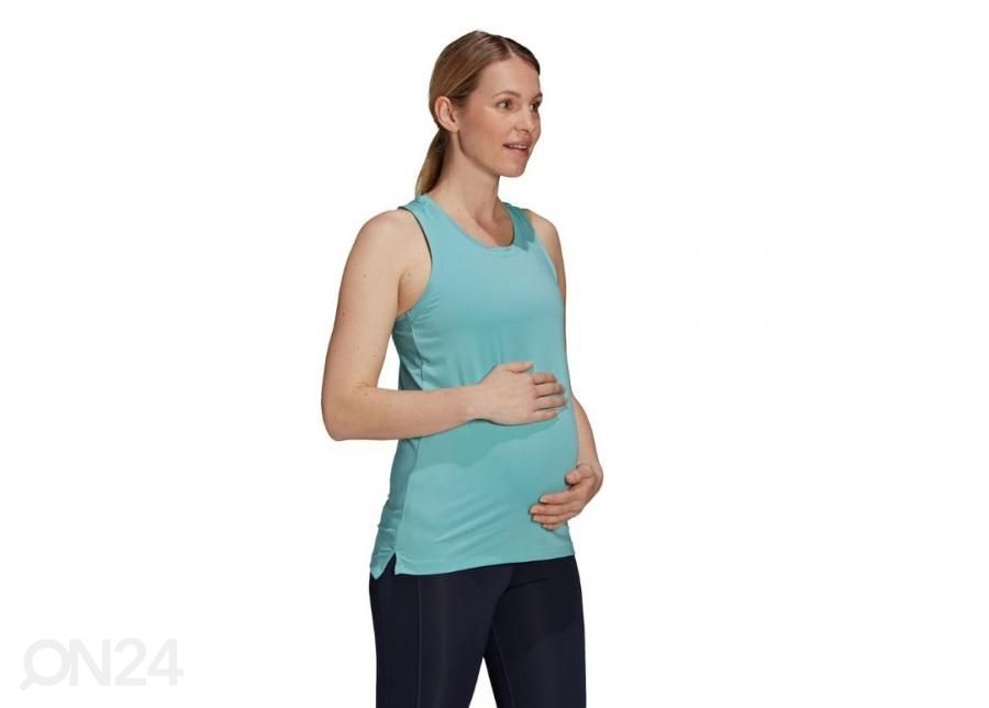 Naiste treeningmaika rasedatele Adidas Aeroready suurendatud