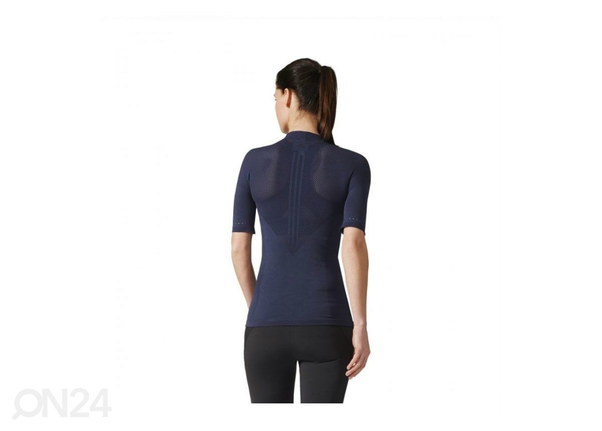 Naiste treeningsärk Adidas Warpknit Tee W CE7827 suurus S suurendatud