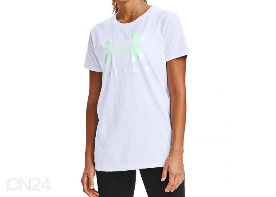 Naiste treeningsärk Under Armour Live Sportstyle Graphic Ssc W 1356305 100 suurendatud