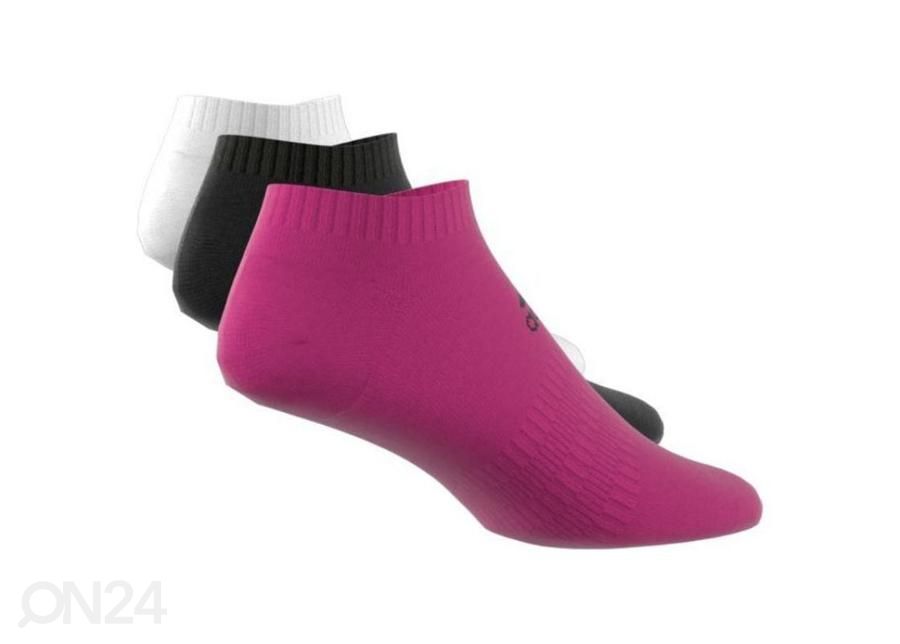 Naiste vabaajasokid Adidas Cushioned Low-Cut 3-pakk suurendatud