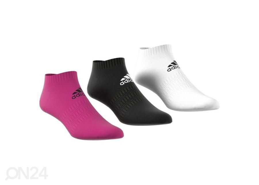 Naiste vabaajasokid Adidas Cushioned Low-Cut 3-pakk suurendatud
