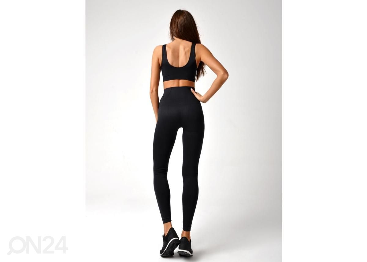 Naiste vormivad retuusid Boco Wear Black Plain Push Up must M/L suurendatud