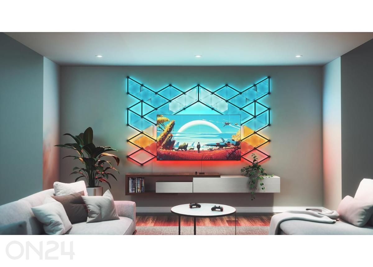 Nanoleaf 4D teleri ekraanipeegelduse ja valgusribade komplekt (kuni 65'' telerile või monitorile) suurendatud