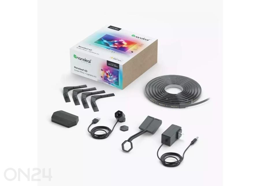 Nanoleaf 4D teleri ekraanipeegelduse ja valgusribade komplekt (kuni 65'' telerile või monitorile) suurendatud