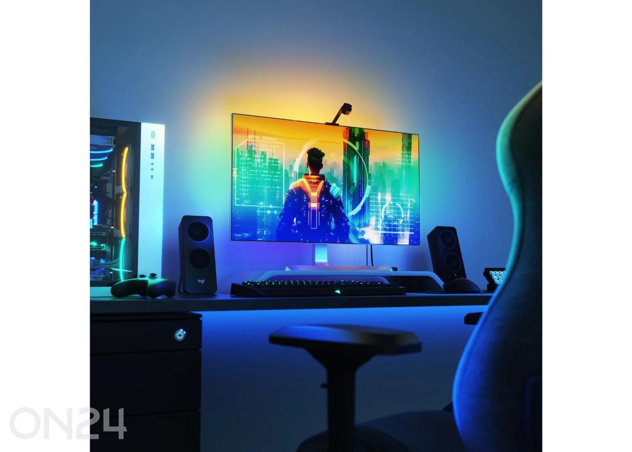 Nanoleaf 4D teleri ekraanipeegelduse ja valgusribade komplekt (kuni 85'' telerile või monitorile) suurendatud