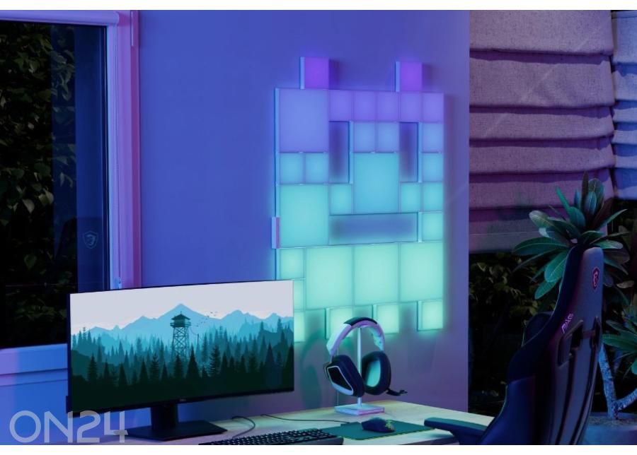 Nanoleaf Blocks Big Squares stardikomplekt (6 paneeli) suurendatud