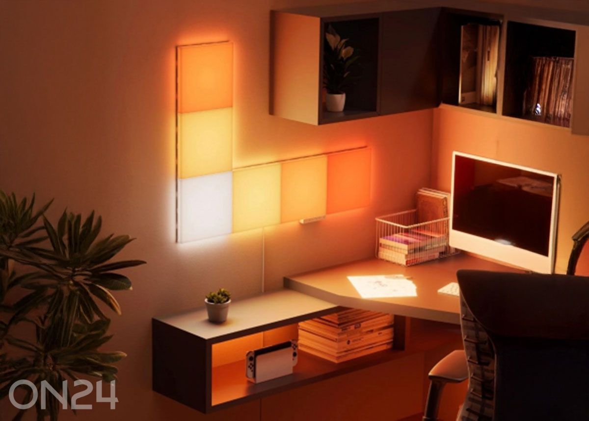 Nanoleaf Blocks Big Squares stardikomplekt (6 paneeli) suurendatud