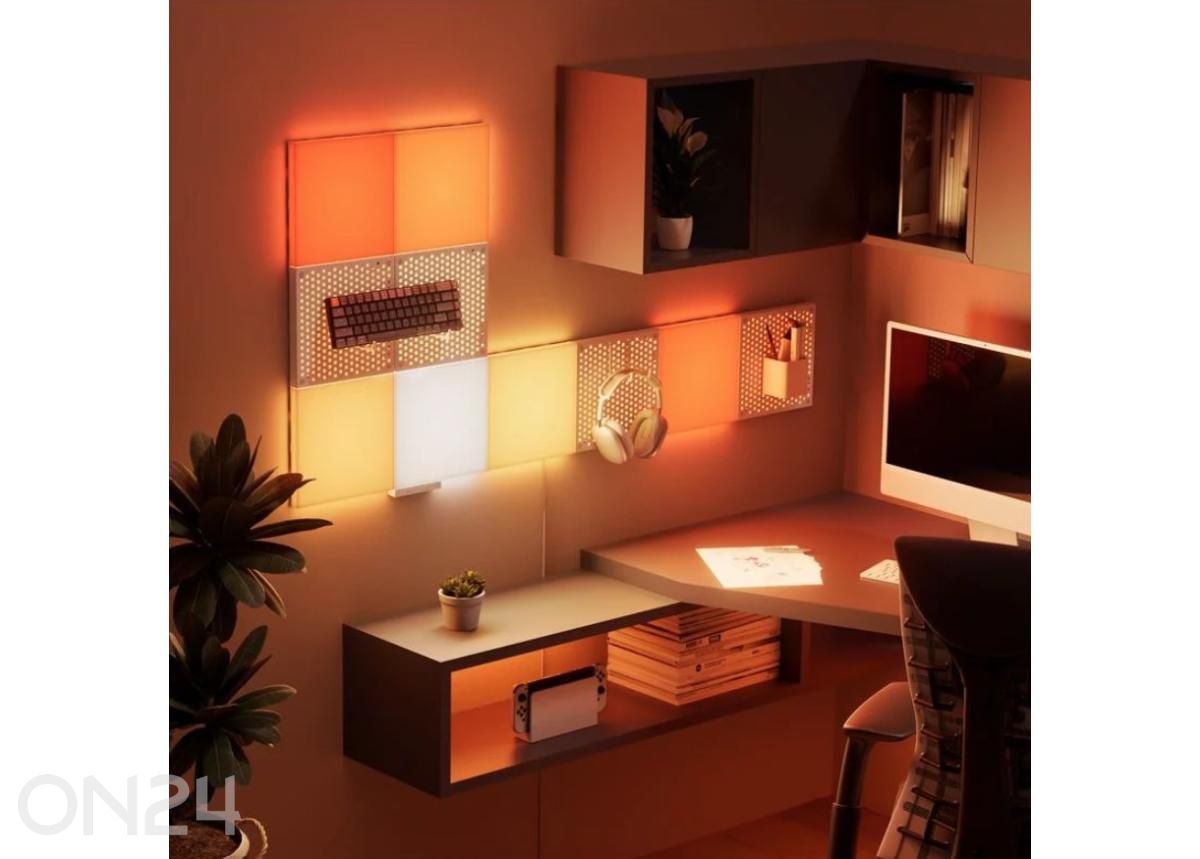 Nanoleaf Blocks perforeeritud valgustaustaga laienduskomplekt (1 paneel) suurendatud