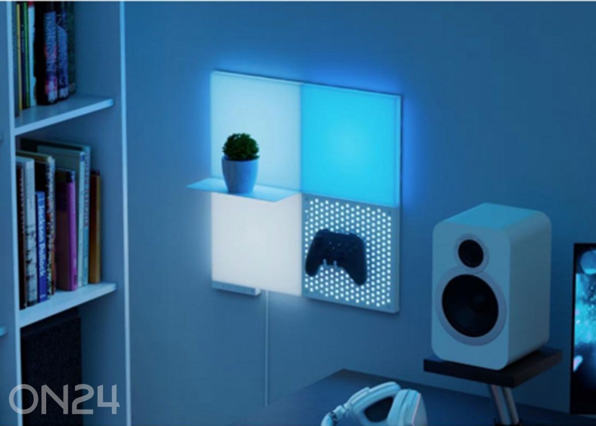 Nanoleaf Blocks perforeeritud valgustaustaga laienduskomplekt (1 paneel) suurendatud
