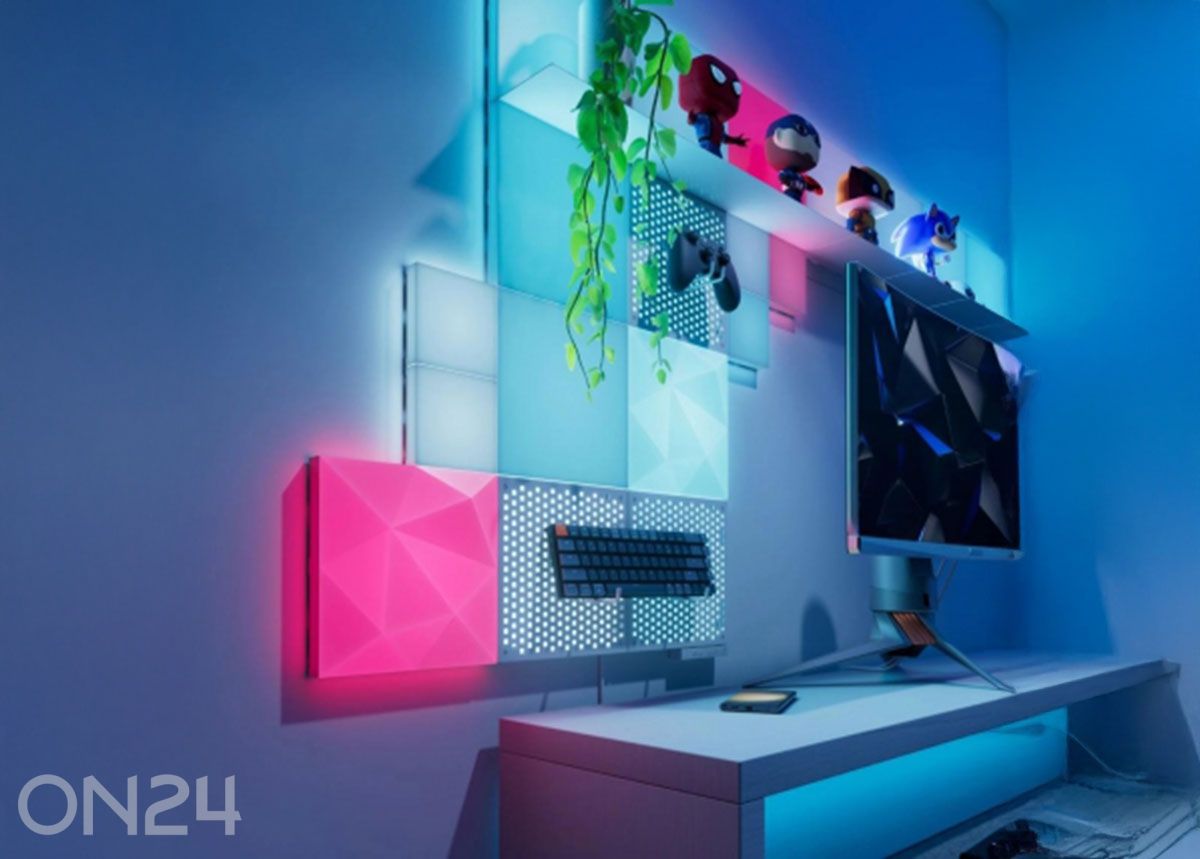 Nanoleaf Blocks Small Squares laienduskomplekt (4 paneeli) suurendatud