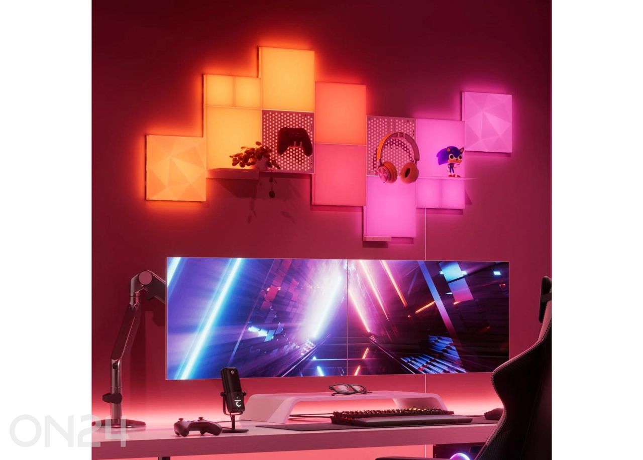 Nanoleaf Blocks Squares laienduskomplekt (2 paneeli) suurendatud