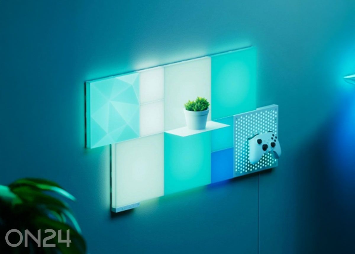 Nanoleaf Blocks Textured Big Squares laienduskomplekt (2 paneeli) suurendatud