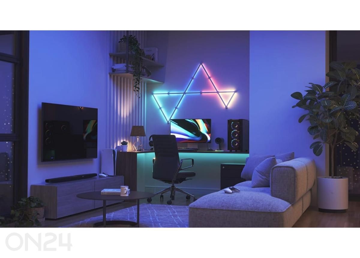 Nanoleaf Lines 60° stardikomplekt (15 valgusriba) suurendatud