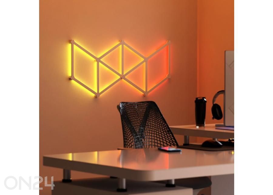 Nanoleaf Lines 60° stardikomplekt (15 valgusriba) suurendatud