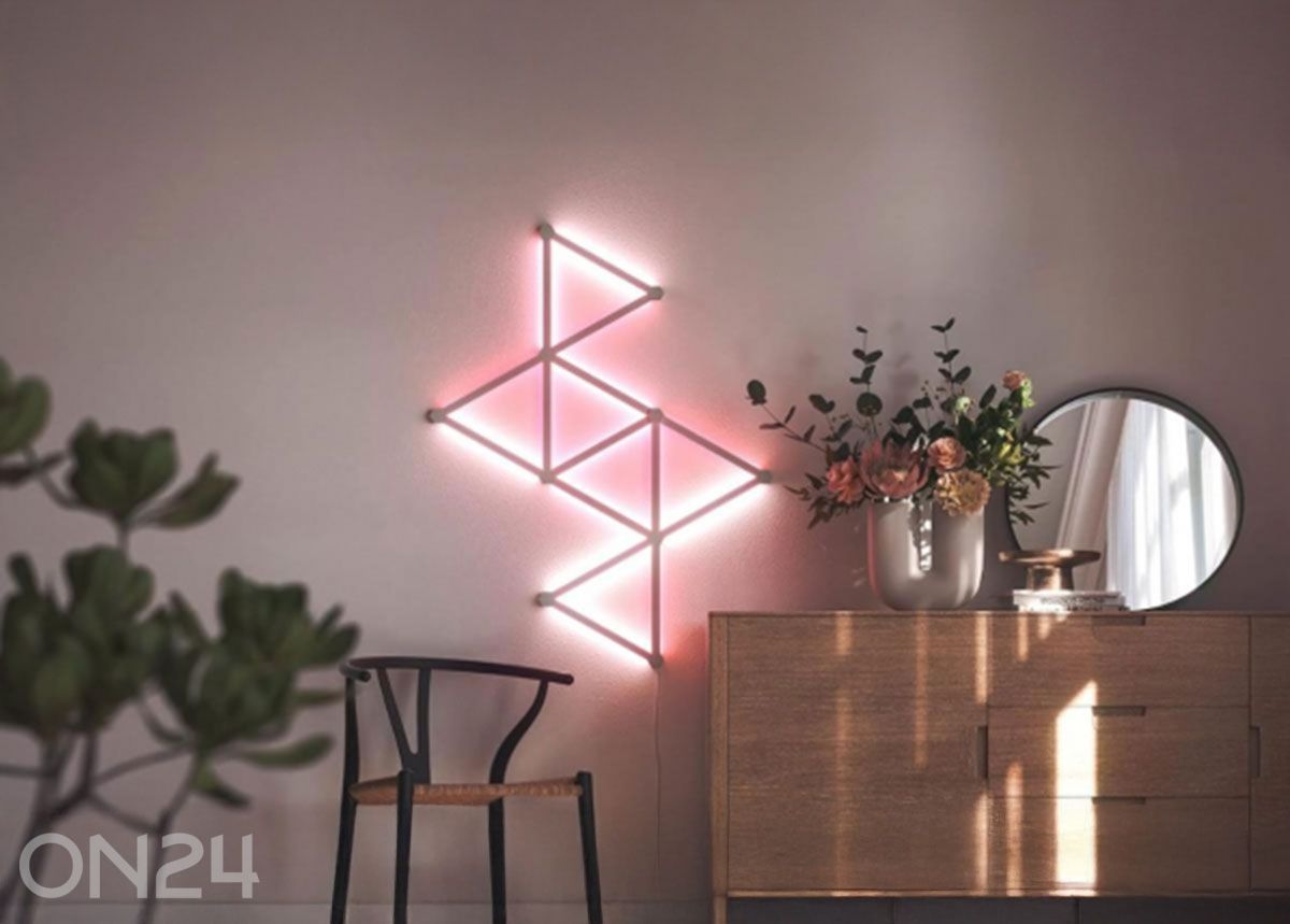 Nanoleaf Lines 60° stardikomplekt (15 valgusriba) suurendatud