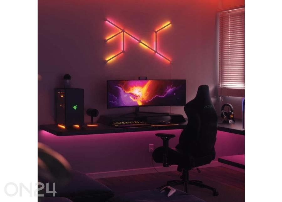 Nanoleaf Lines 60° stardikomplekt (9 valgusriba) suurendatud