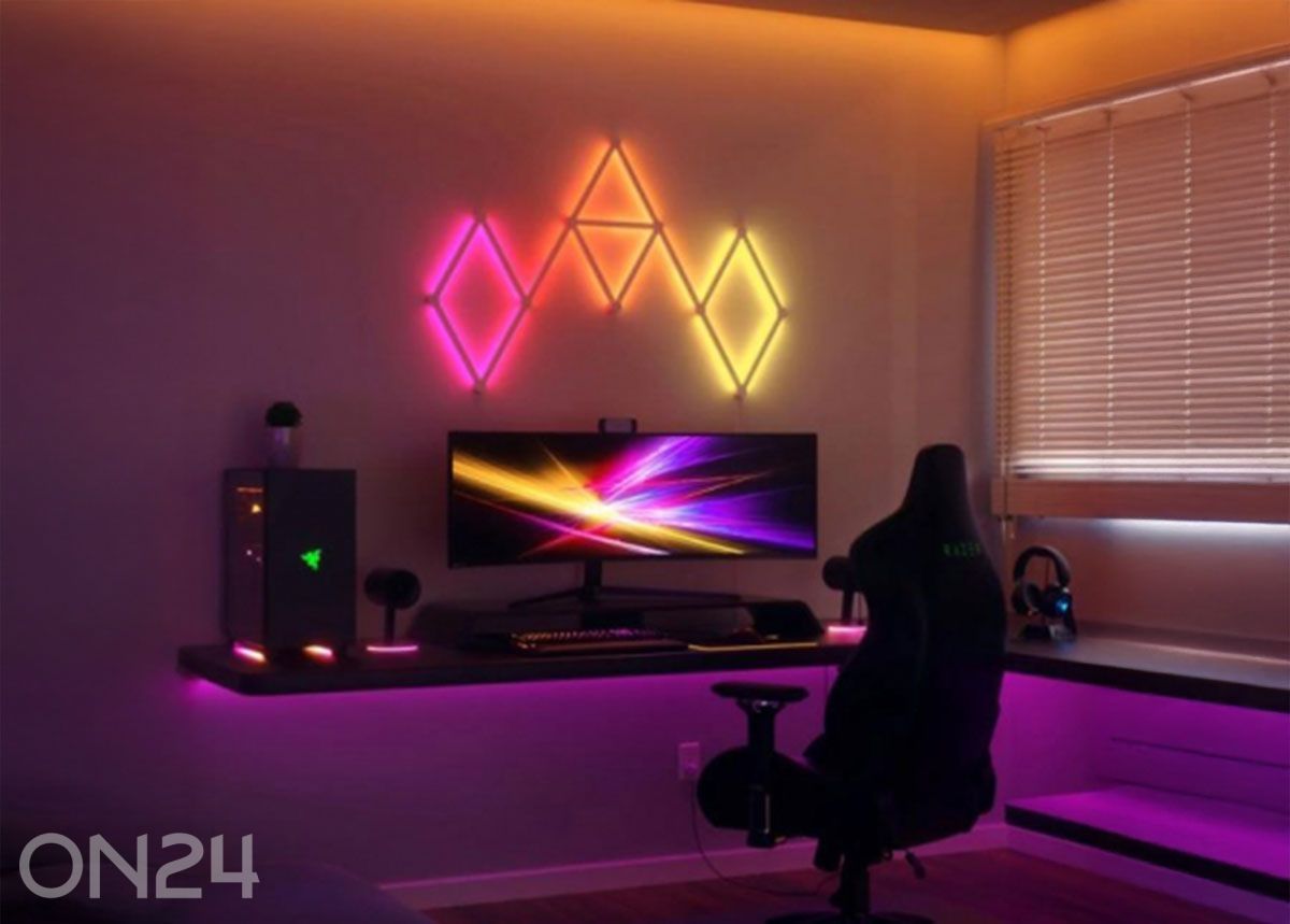 Nanoleaf Lines 60° stardikomplekt (9 valgusriba) suurendatud