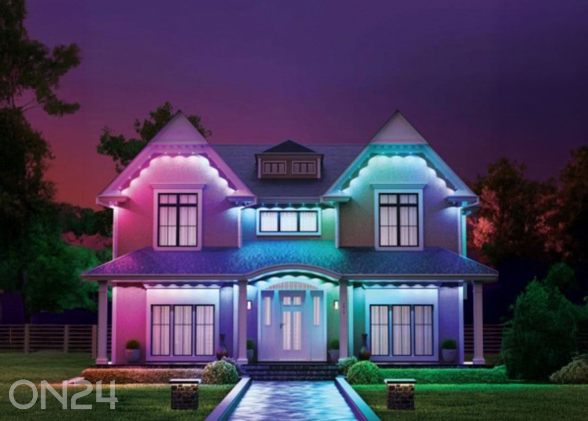 Nanoleaf nutikas mitmevärviline püsivalgusti välitingimustesse – laienduskomplekt (5 m) suurendatud