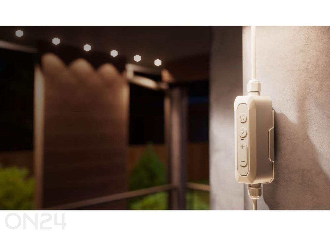 Nanoleaf nutikas mitmevärviline püsivalgusti välitingimustesse – stardikomplekt (15 m) suurendatud