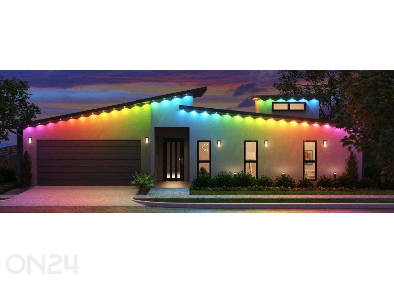 Nanoleaf nutikas mitmevärviline püsivalgusti välitingimustesse – stardikomplekt (15 m) suurendatud