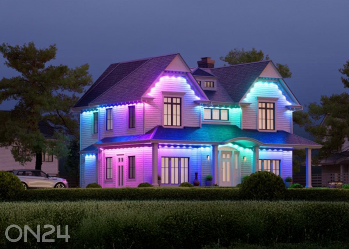 Nanoleaf nutikas mitmevärviline püsivalgusti välitingimustesse – stardikomplekt (15 m) suurendatud