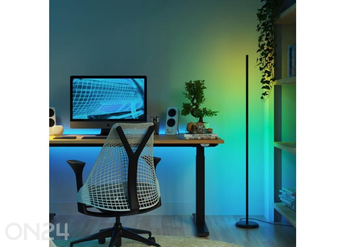 Nanoleaf nutikas põrandalamp Matter Wi-Fi (22 W), must suurendatud