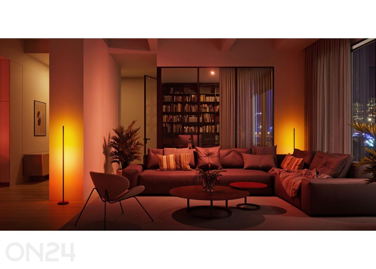 Nanoleaf nutikas põrandalamp Matter Wi-Fi (22 W), must suurendatud