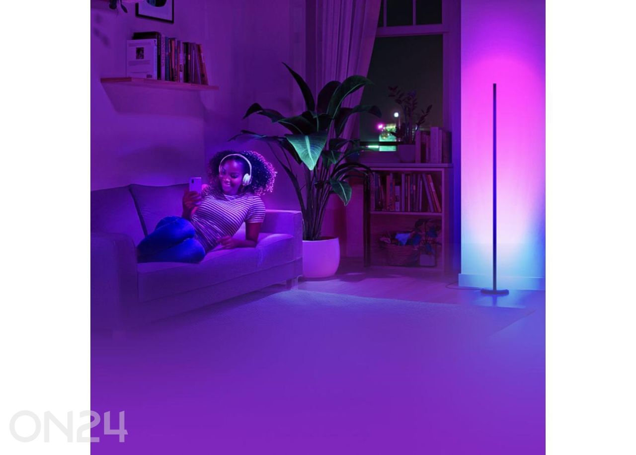 Nanoleaf nutikas põrandalamp Matter Wi-Fi (22 W), must suurendatud
