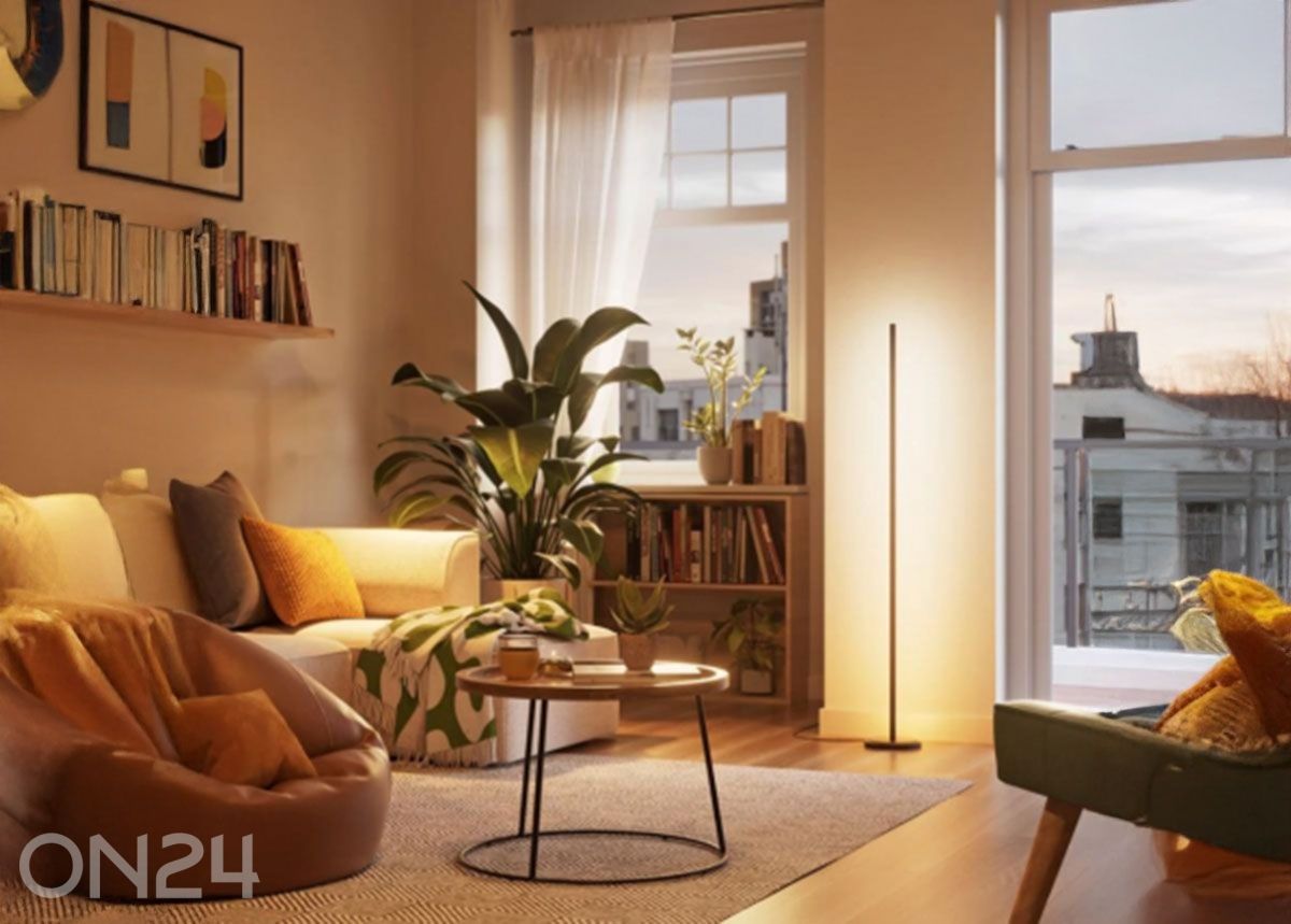 Nanoleaf nutikas põrandalamp Matter Wi-Fi (22 W), must suurendatud