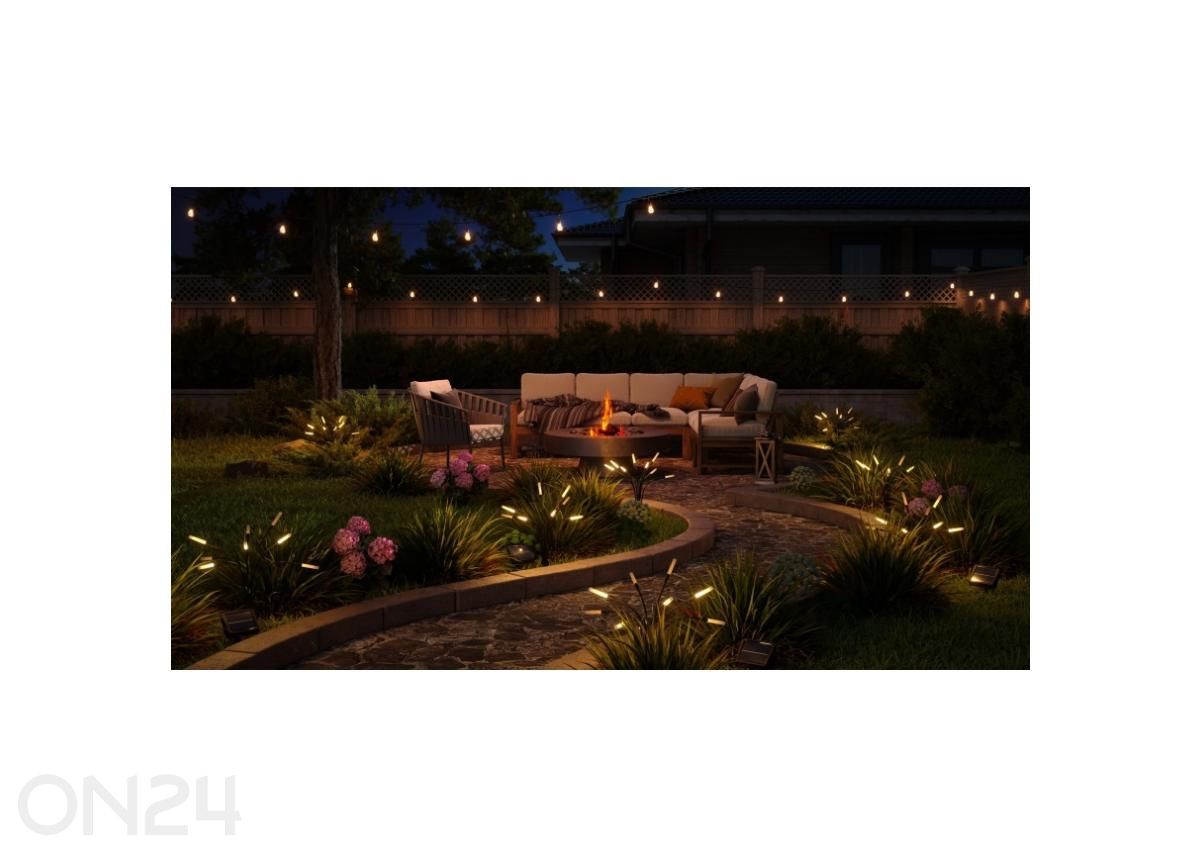 Nanoleaf päikeseenergial töötavad aialambid, 2 komplekti suurendatud