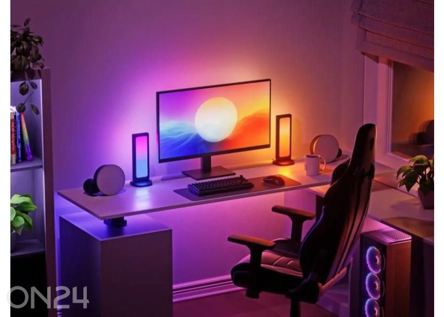 Nanoleaf perforeeritud valgustatud lauadokk suurendatud