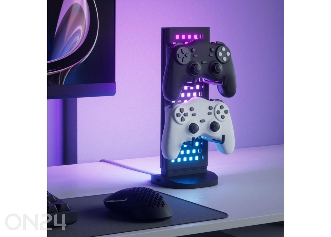 Nanoleaf perforeeritud valgustatud lauadokk suurendatud