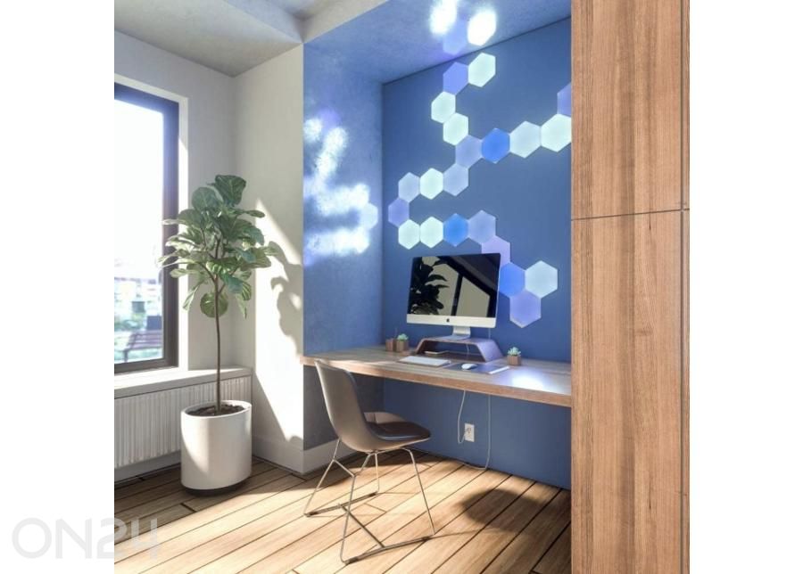 Nanoleaf Shapes Hexagons laienduskomplekt (3 paneeli) suurendatud