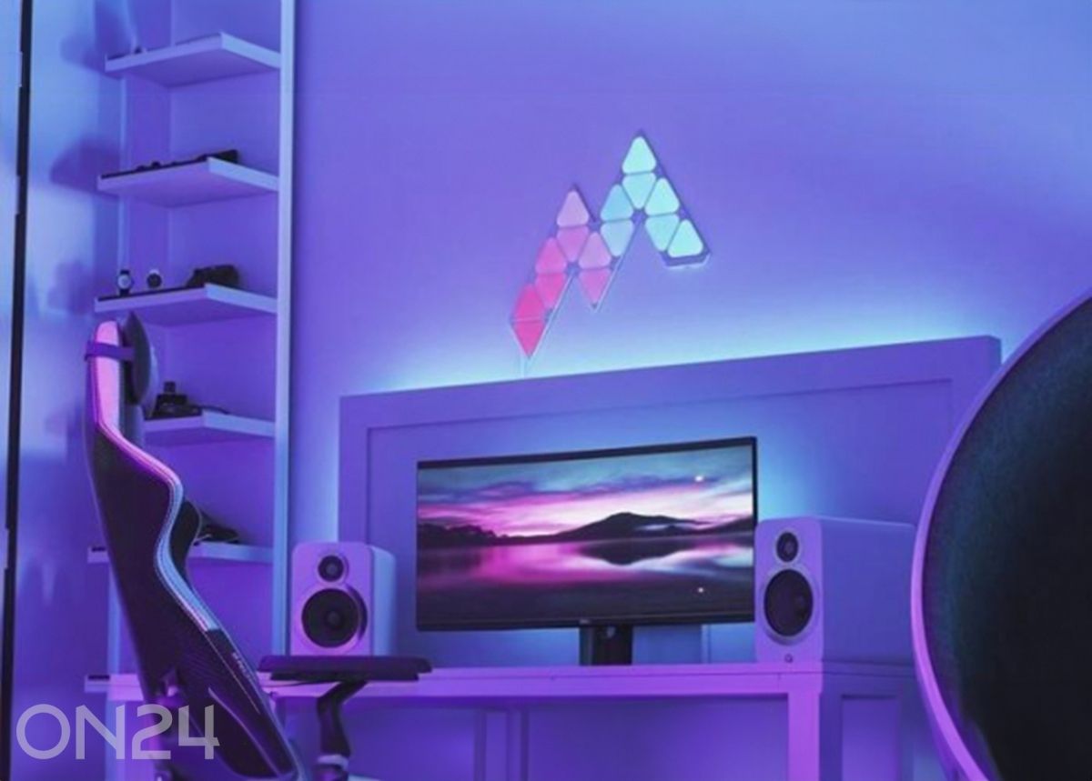 Nanoleaf Shapes Mini Triangles laienduskomplekt (10 paneeli) suurendatud