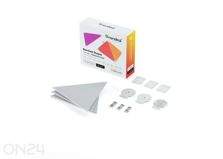 Nanoleaf Shapes Triangles laienduskomplekt (3 paneeli) suurendatud