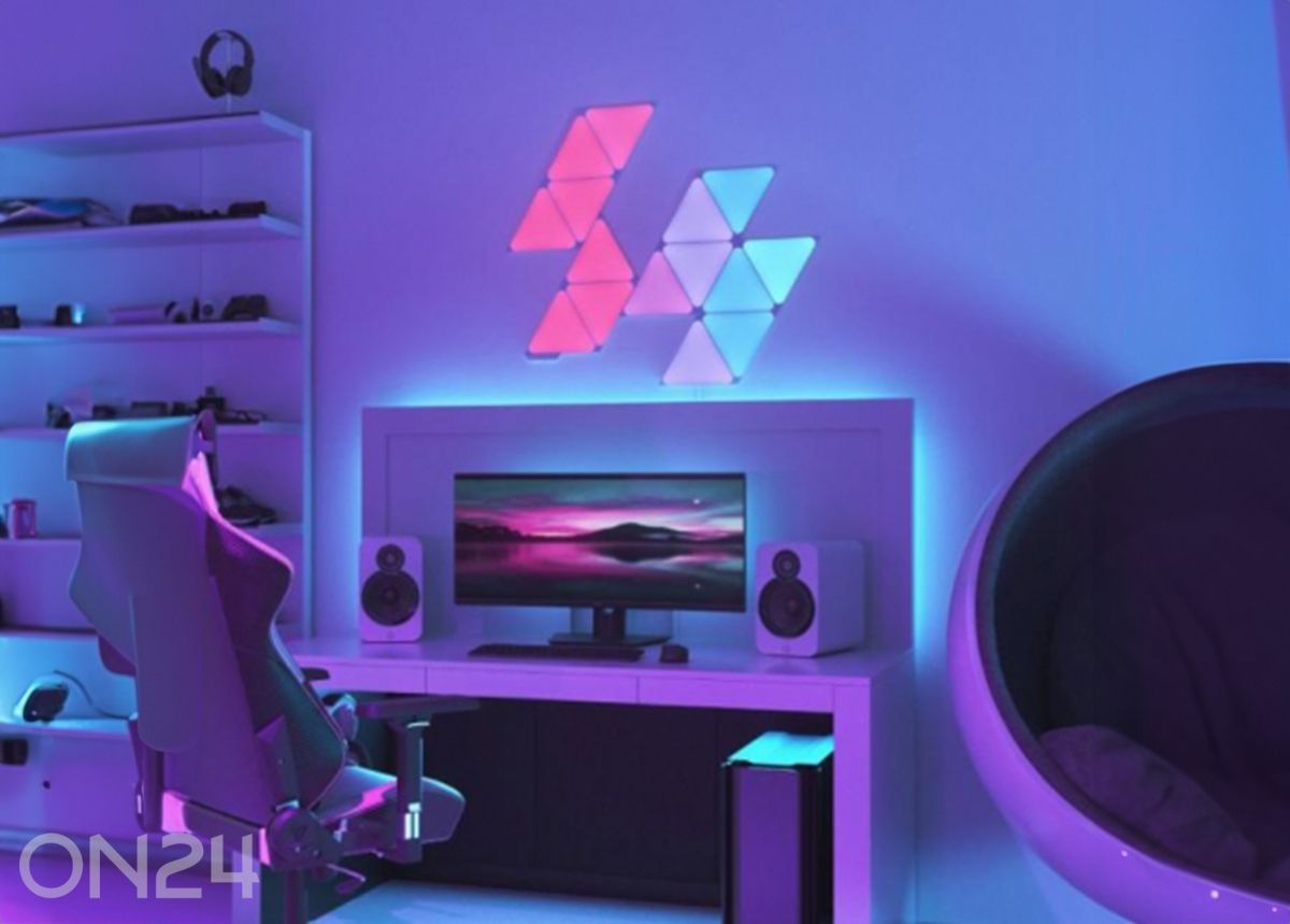 Nanoleaf Shapes Triangles stardikomplekt (15 paneeli) suurendatud