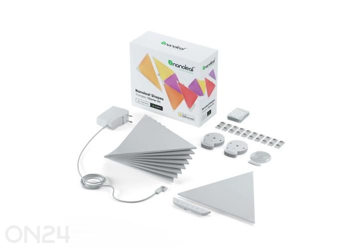 Nanoleaf Shapes Triangles stardikomplekt (9 paneeli) suurendatud